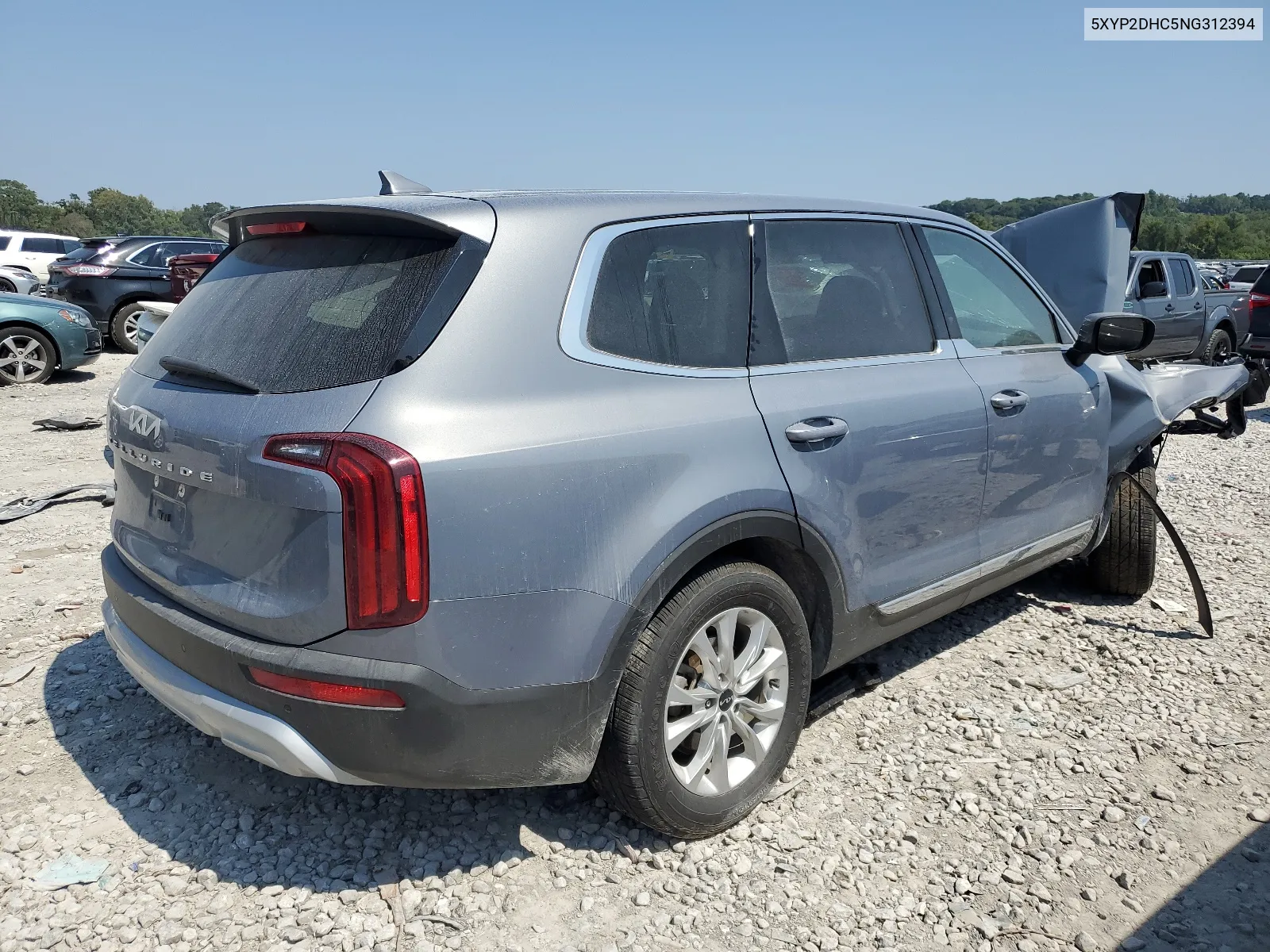 2022 Kia Telluride Lx VIN: 5XYP2DHC5NG312394 Lot: 68518364