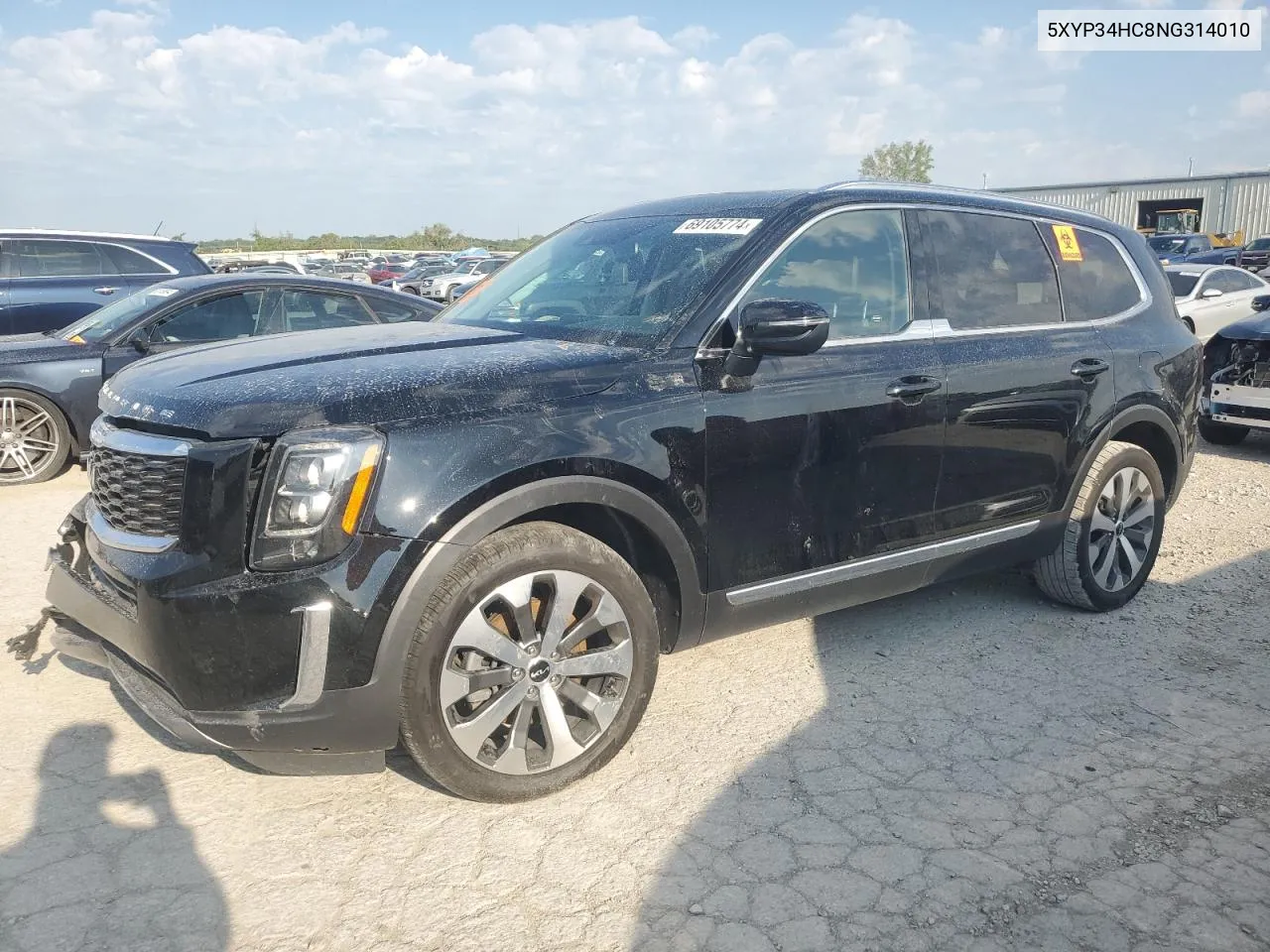 2022 Kia Telluride Ex VIN: 5XYP34HC8NG314010 Lot: 69105774