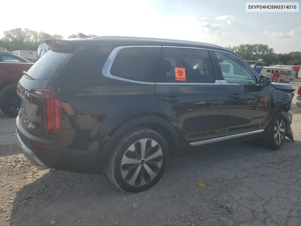 2022 Kia Telluride Ex VIN: 5XYP34HC8NG314010 Lot: 69105774