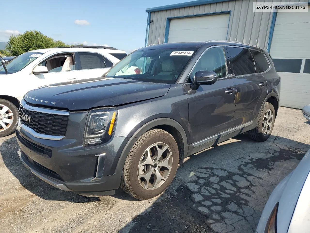 2022 Kia Telluride Ex VIN: 5XYP34HCXNG253176 Lot: 70148734