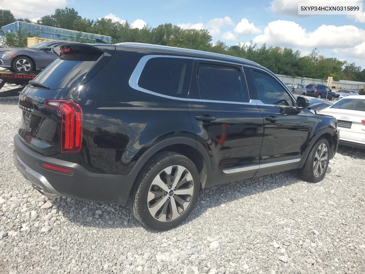 2022 Kia Telluride Ex VIN: 5XYP34HCXNG315899 Lot: 70394654