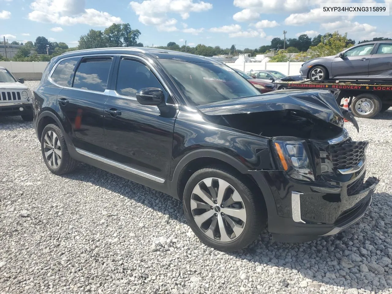 2022 Kia Telluride Ex VIN: 5XYP34HCXNG315899 Lot: 70394654