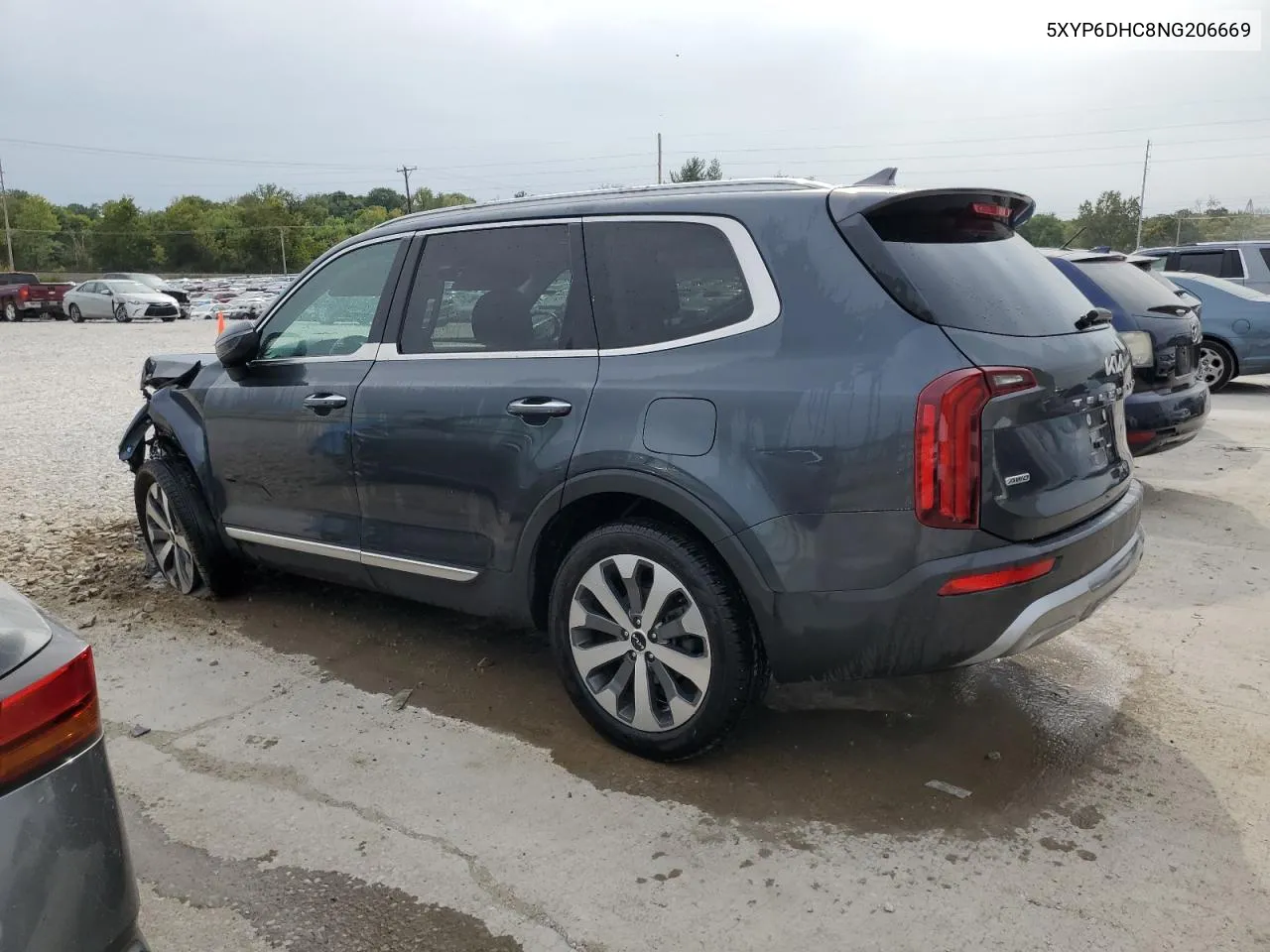 2022 Kia Telluride S VIN: 5XYP6DHC8NG206669 Lot: 70487514