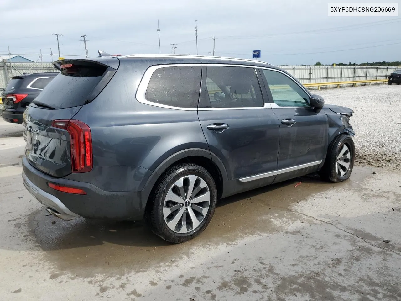 2022 Kia Telluride S VIN: 5XYP6DHC8NG206669 Lot: 70487514