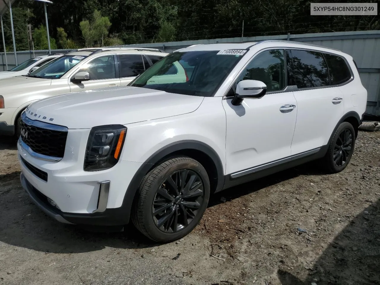 2022 Kia Telluride Sx VIN: 5XYP54HC8NG301249 Lot: 71008894