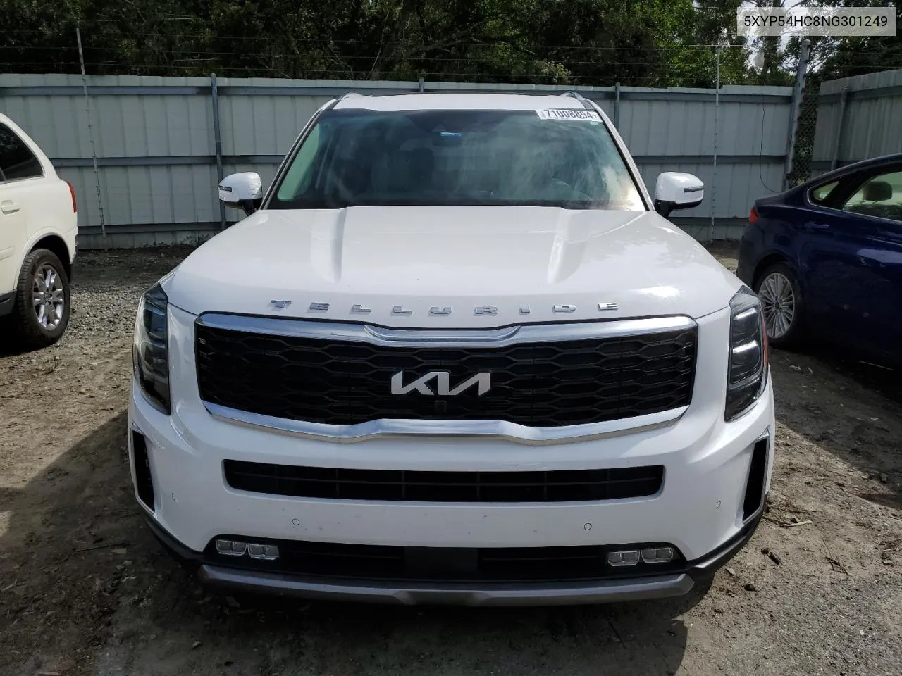 2022 Kia Telluride Sx VIN: 5XYP54HC8NG301249 Lot: 71008894