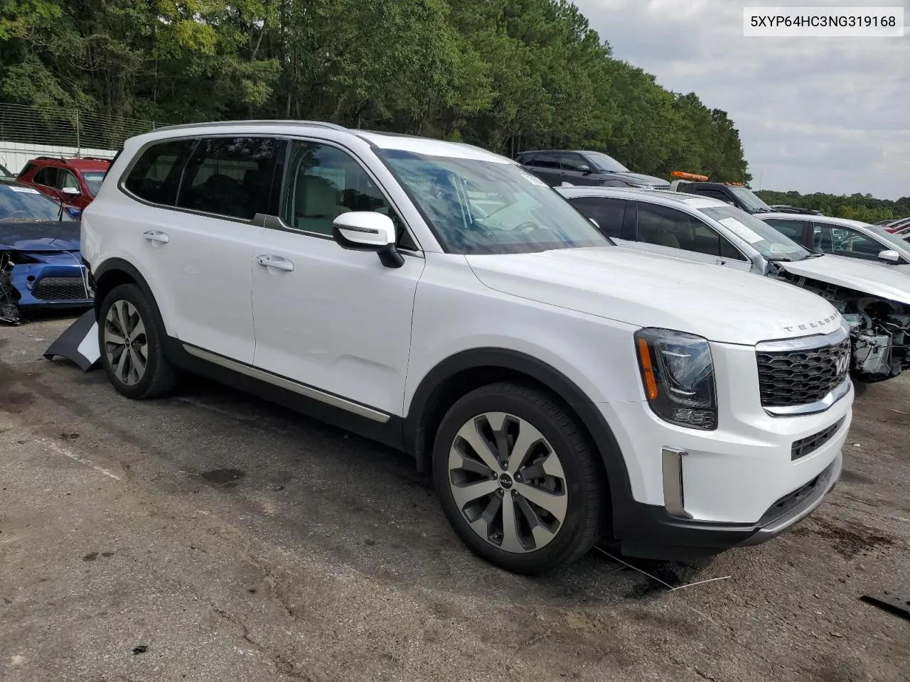 2022 Kia Telluride S VIN: 5XYP64HC3NG319168 Lot: 71598804