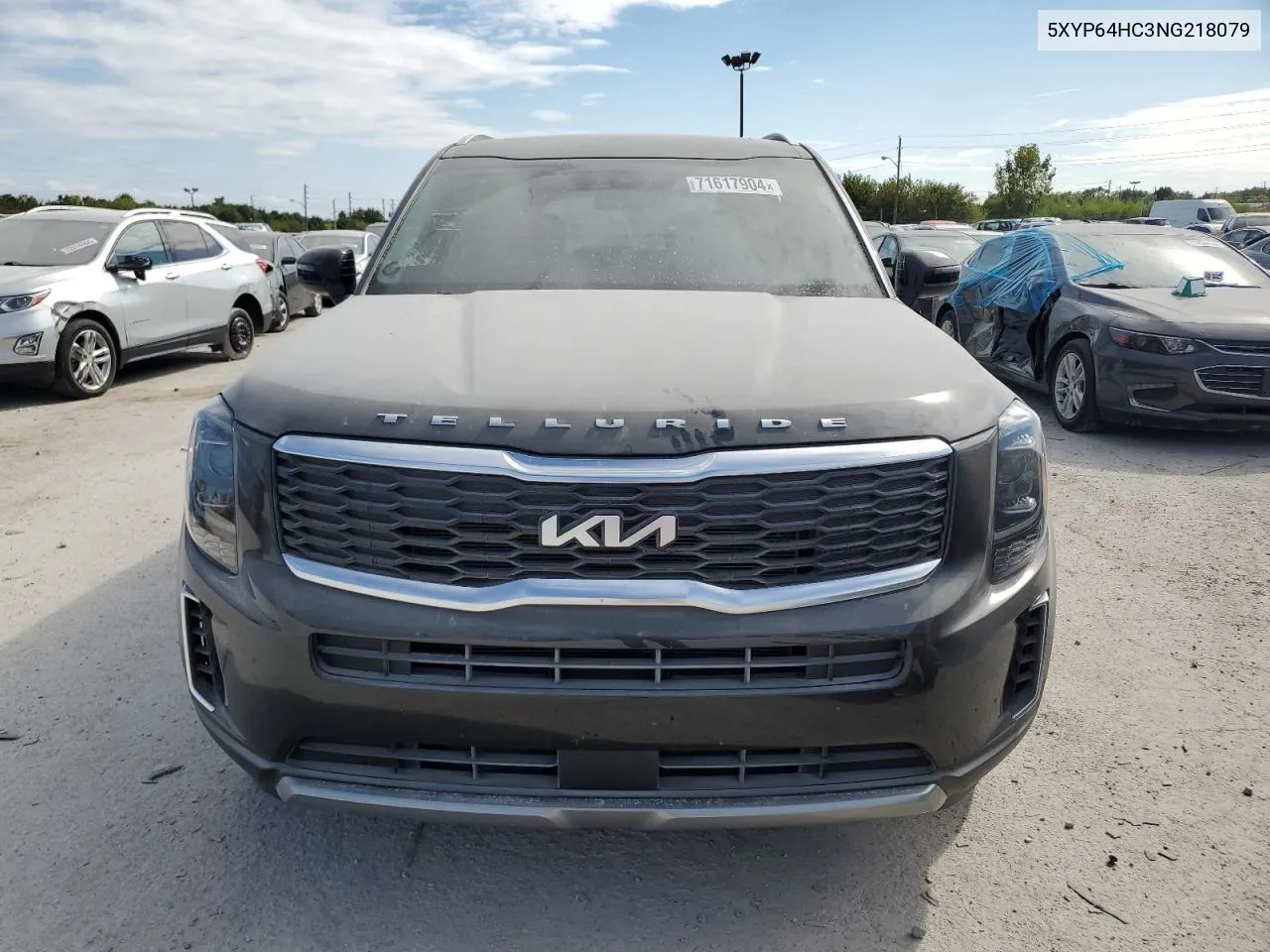 2022 Kia Telluride S VIN: 5XYP64HC3NG218079 Lot: 71617904