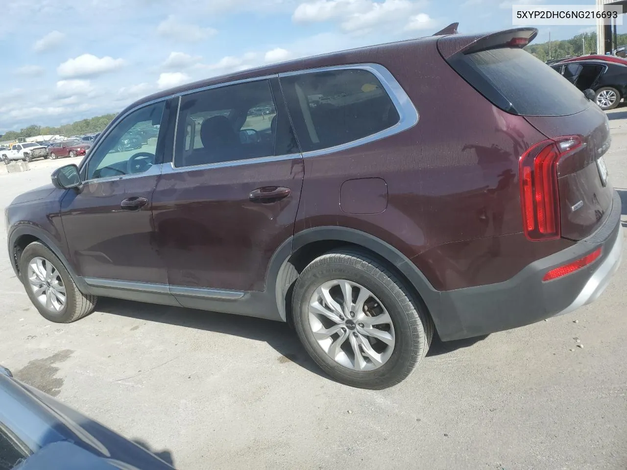 2022 Kia Telluride Lx VIN: 5XYP2DHC6NG216693 Lot: 71744394