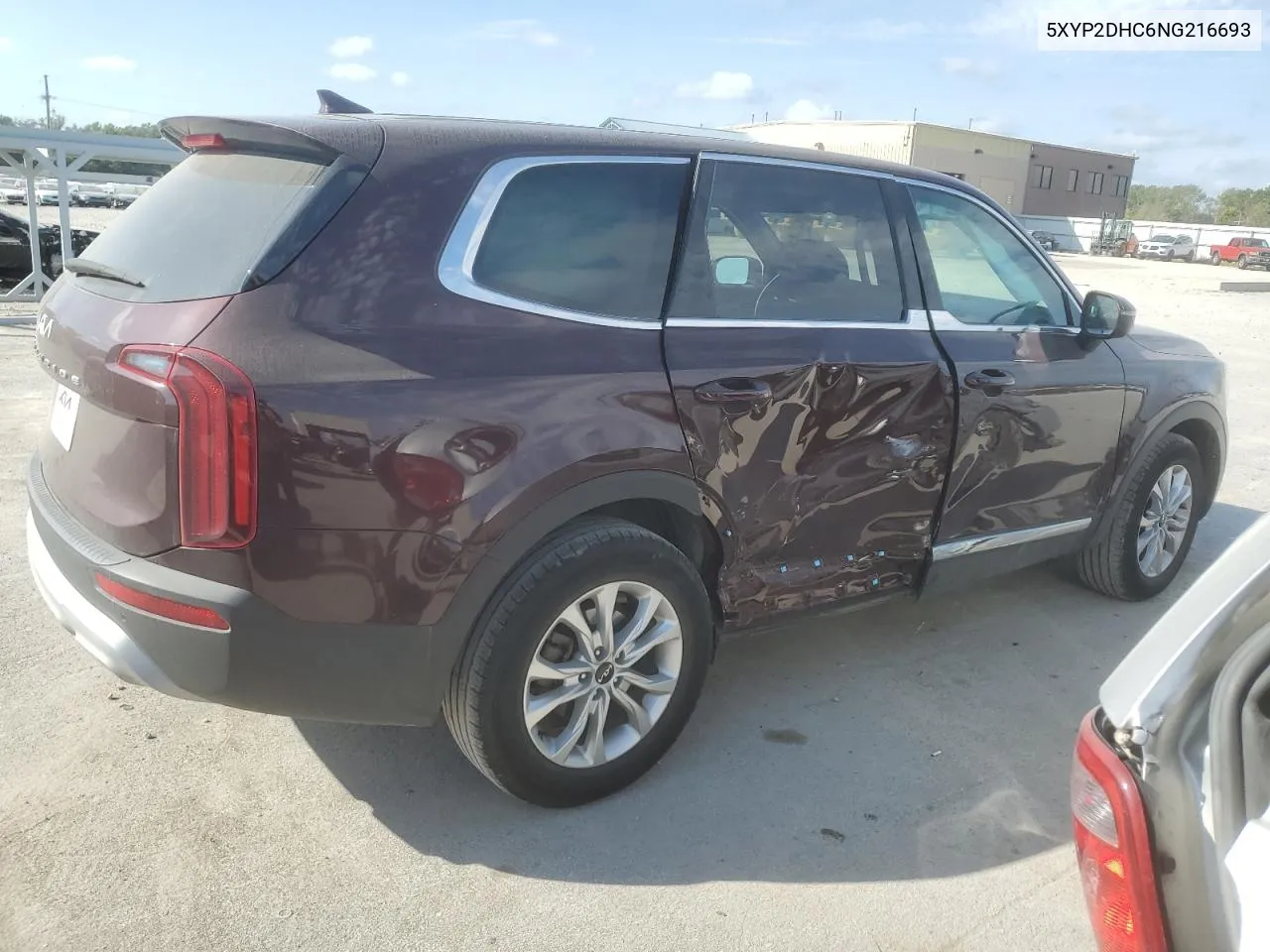 2022 Kia Telluride Lx VIN: 5XYP2DHC6NG216693 Lot: 71744394