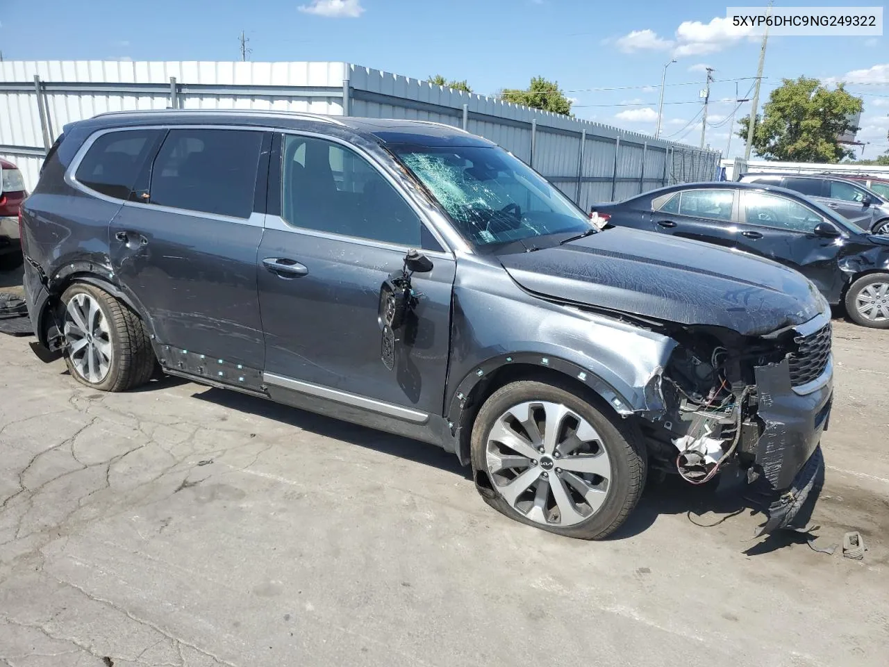 2022 Kia Telluride S VIN: 5XYP6DHC9NG249322 Lot: 72064584