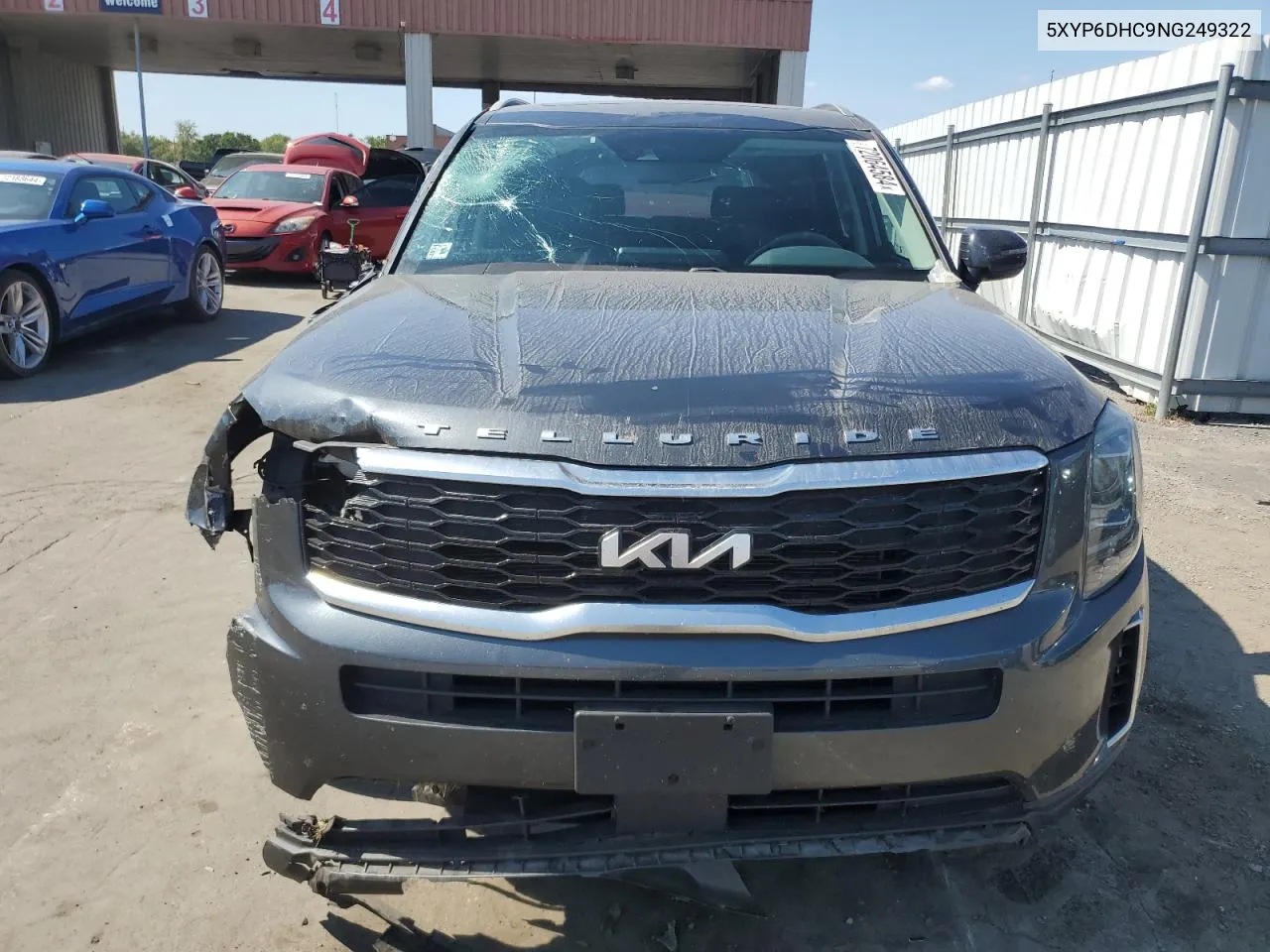 2022 Kia Telluride S VIN: 5XYP6DHC9NG249322 Lot: 72064584