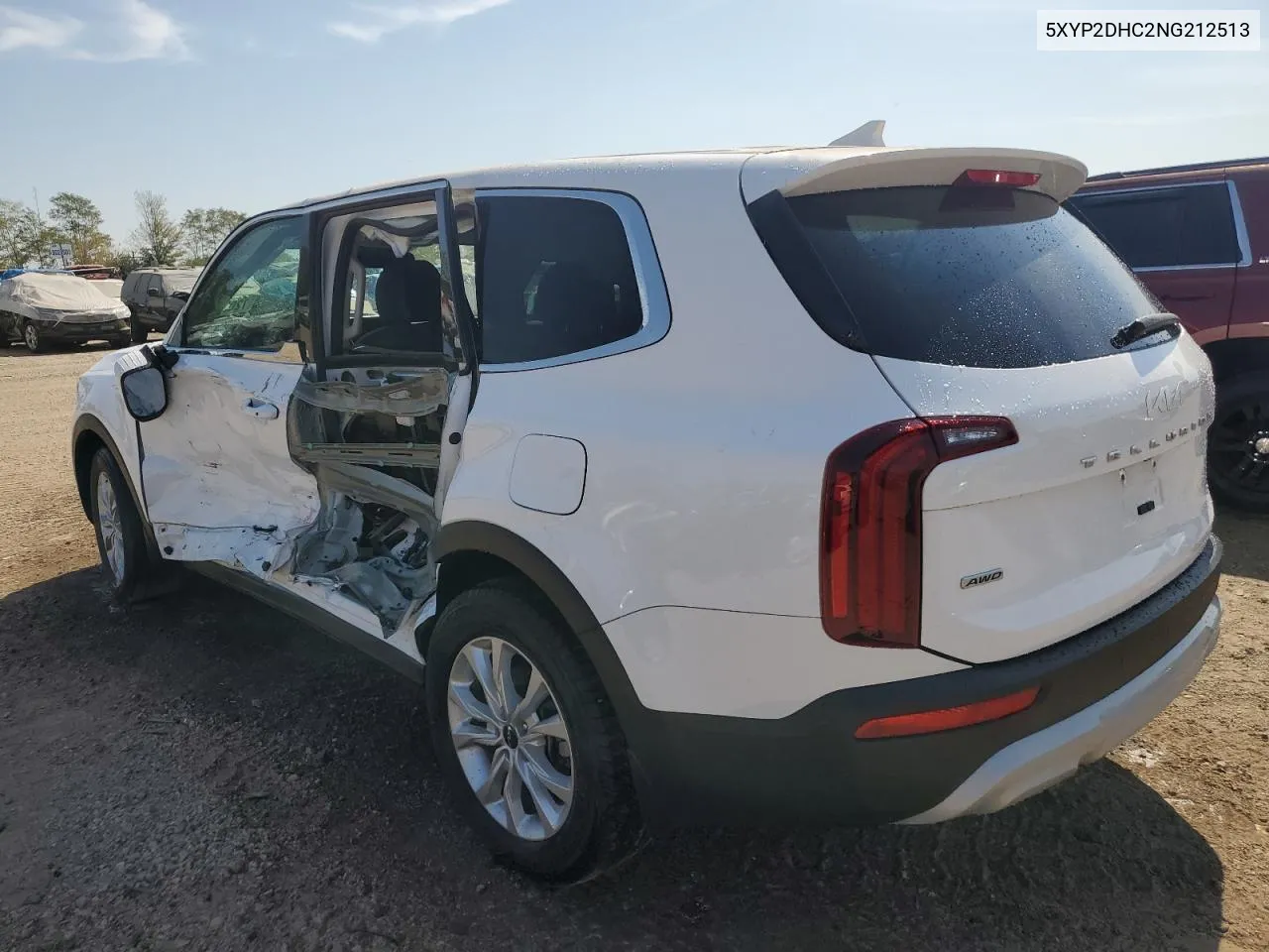 2022 Kia Telluride Lx VIN: 5XYP2DHC2NG212513 Lot: 72083374