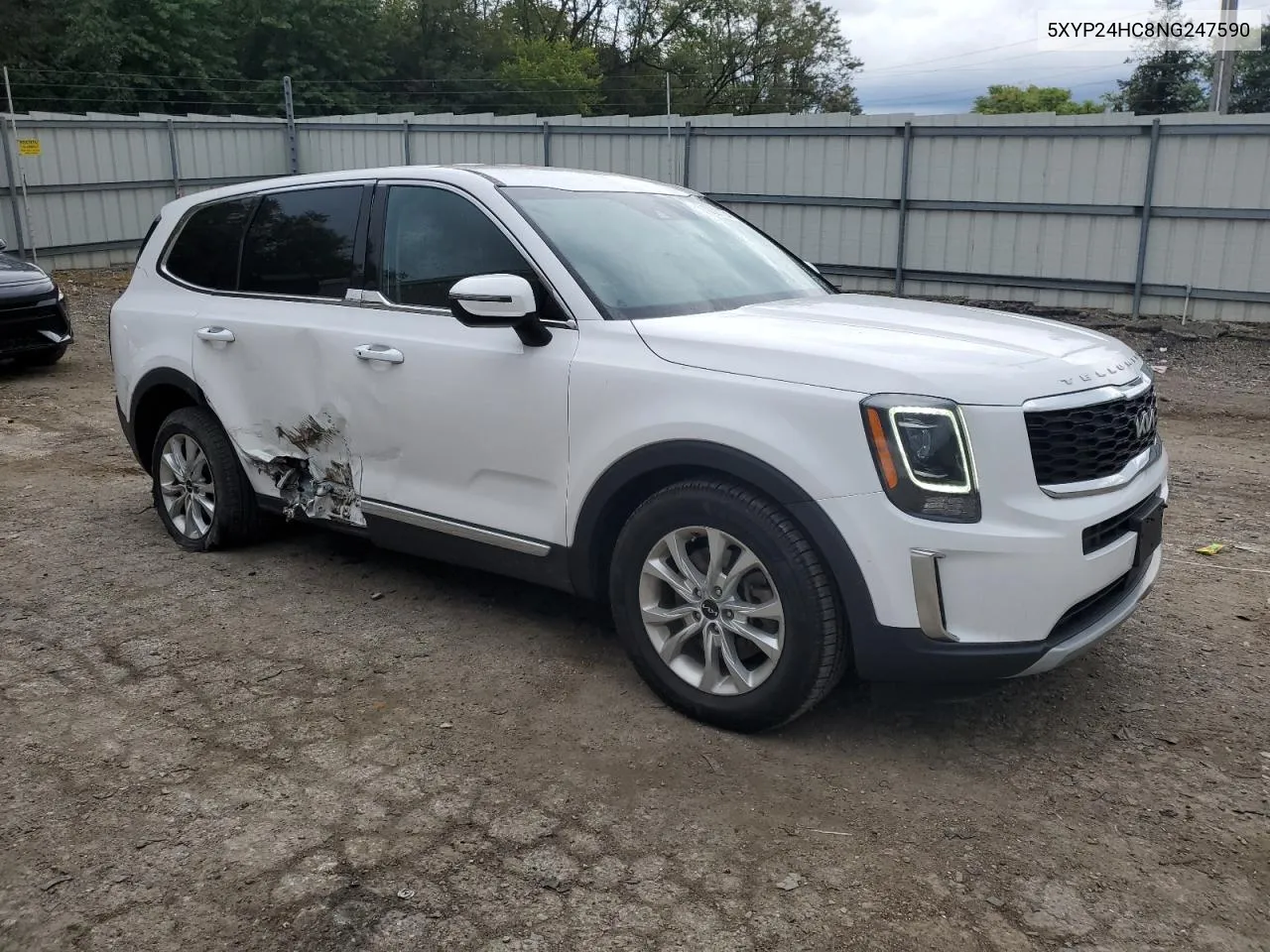 2022 Kia Telluride Lx VIN: 5XYP24HC8NG247590 Lot: 72227754