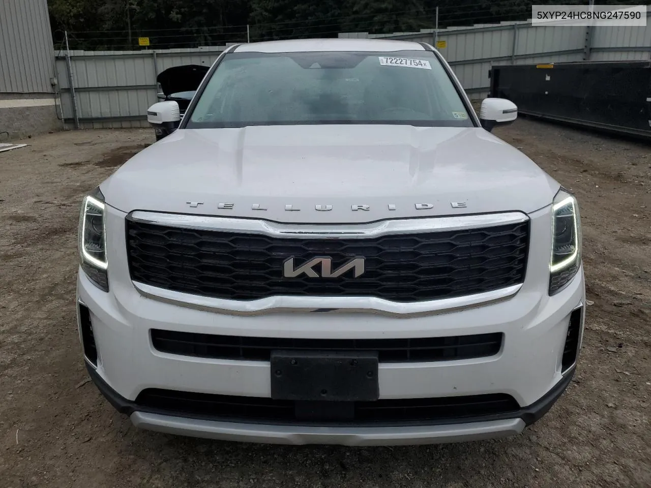 2022 Kia Telluride Lx VIN: 5XYP24HC8NG247590 Lot: 72227754