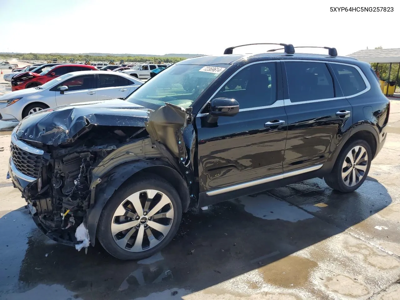 2022 Kia Telluride S VIN: 5XYP64HC5NG257823 Lot: 72369614