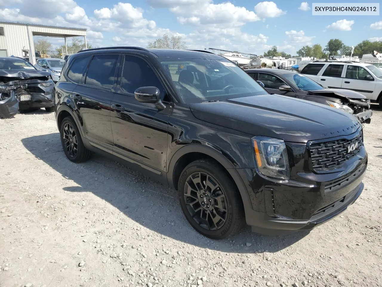 2022 Kia Telluride Ex VIN: 5XYP3DHC4NG246112 Lot: 72983244