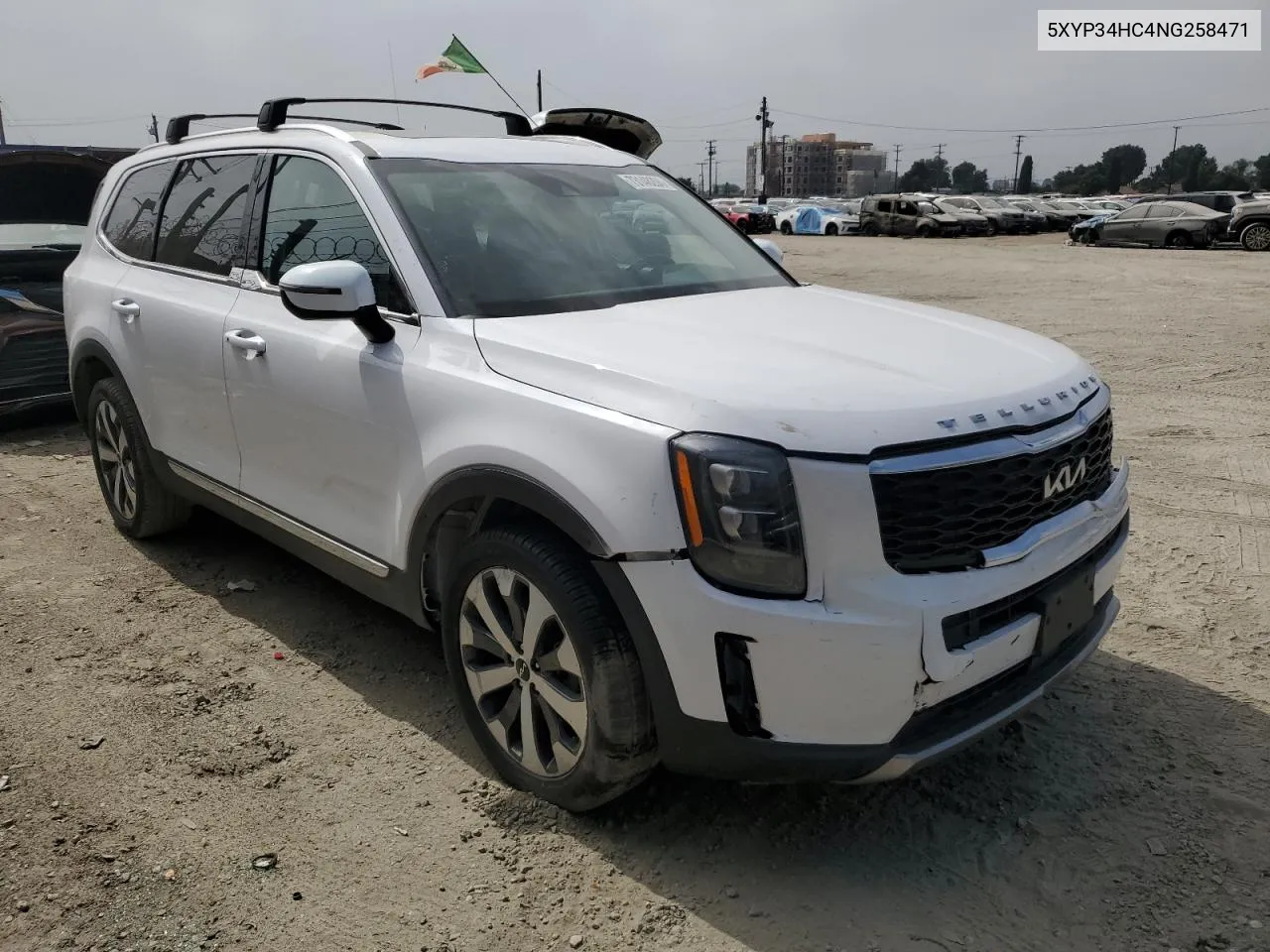 2022 Kia Telluride Ex VIN: 5XYP34HC4NG258471 Lot: 73148204