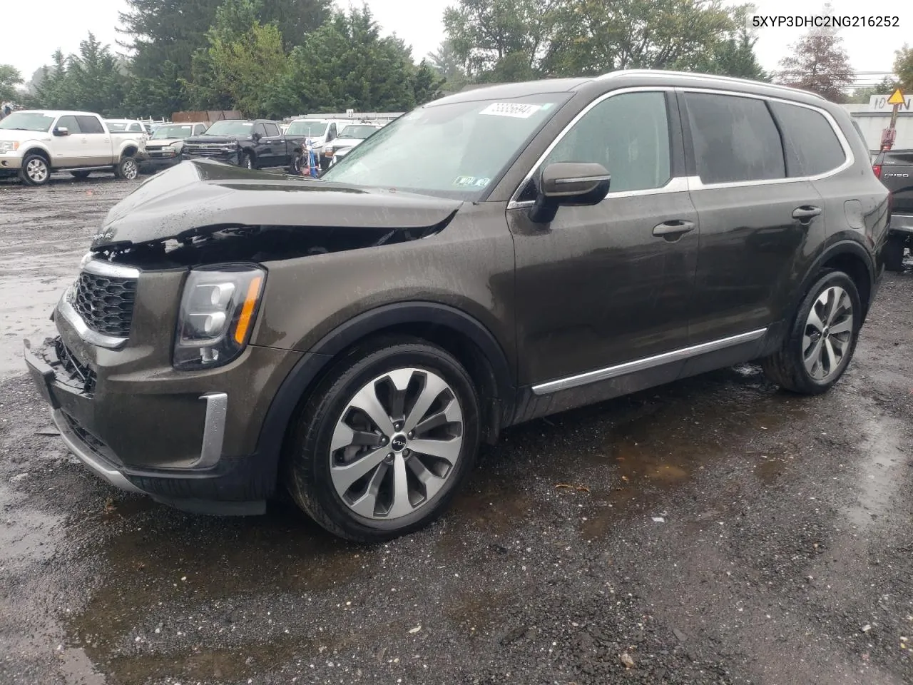 5XYP3DHC2NG216252 2022 Kia Telluride Ex