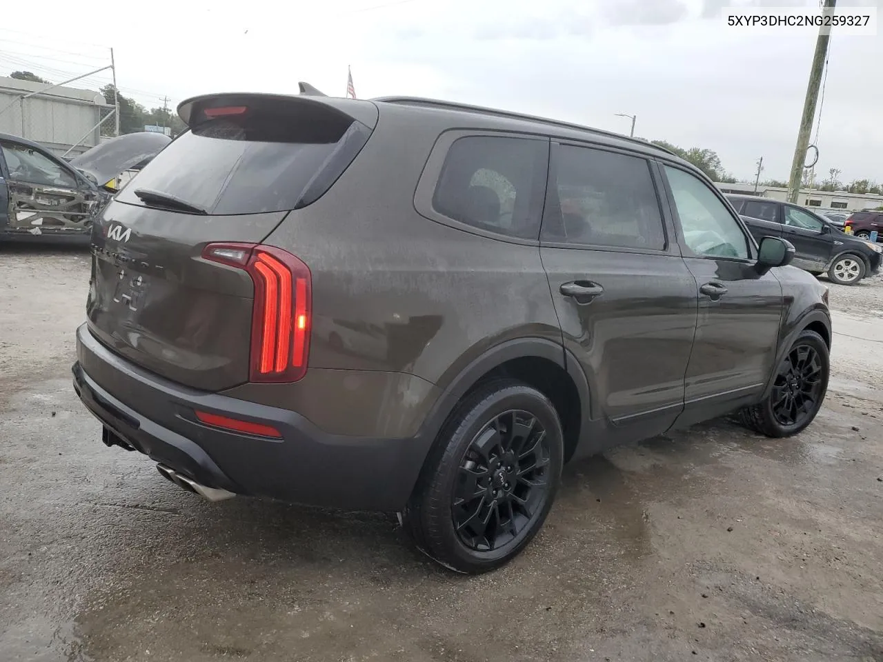 2022 Kia Telluride Ex VIN: 5XYP3DHC2NG259327 Lot: 73393694