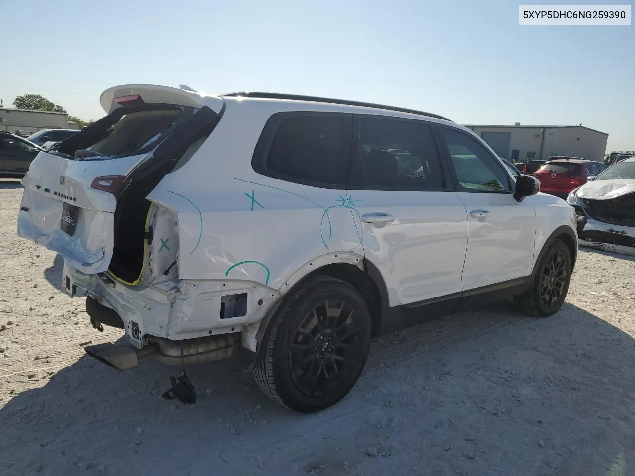 2022 Kia Telluride Sx VIN: 5XYP5DHC6NG259390 Lot: 73788094