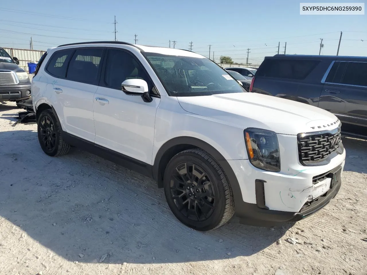 2022 Kia Telluride Sx VIN: 5XYP5DHC6NG259390 Lot: 73788094