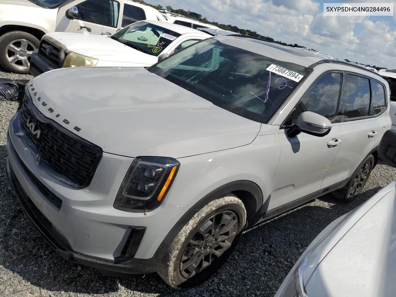 2022 Kia Telluride Sx VIN: 5XYP5DHC4NG284496 Lot: 73887994