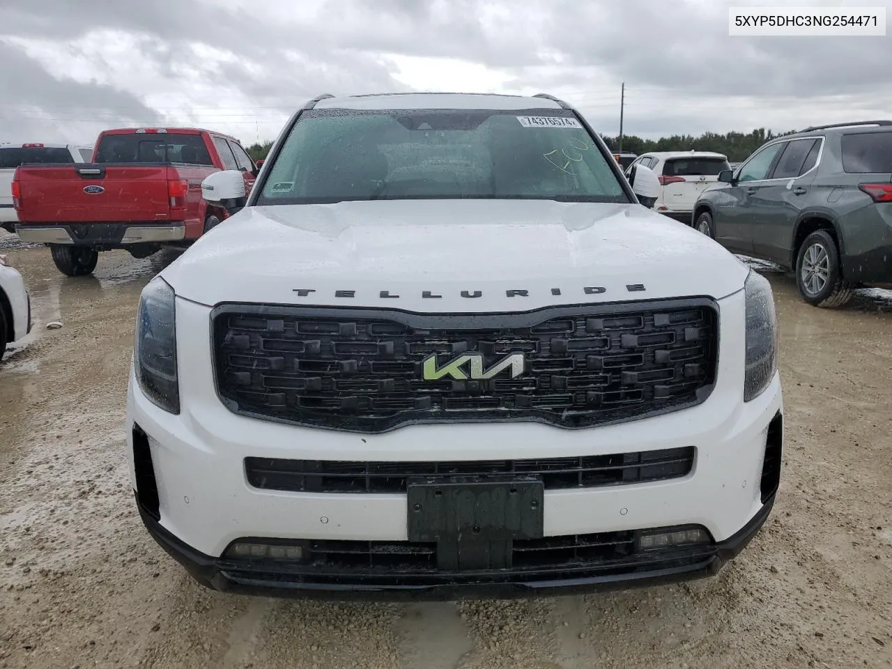 2022 Kia Telluride Sx VIN: 5XYP5DHC3NG254471 Lot: 74376574