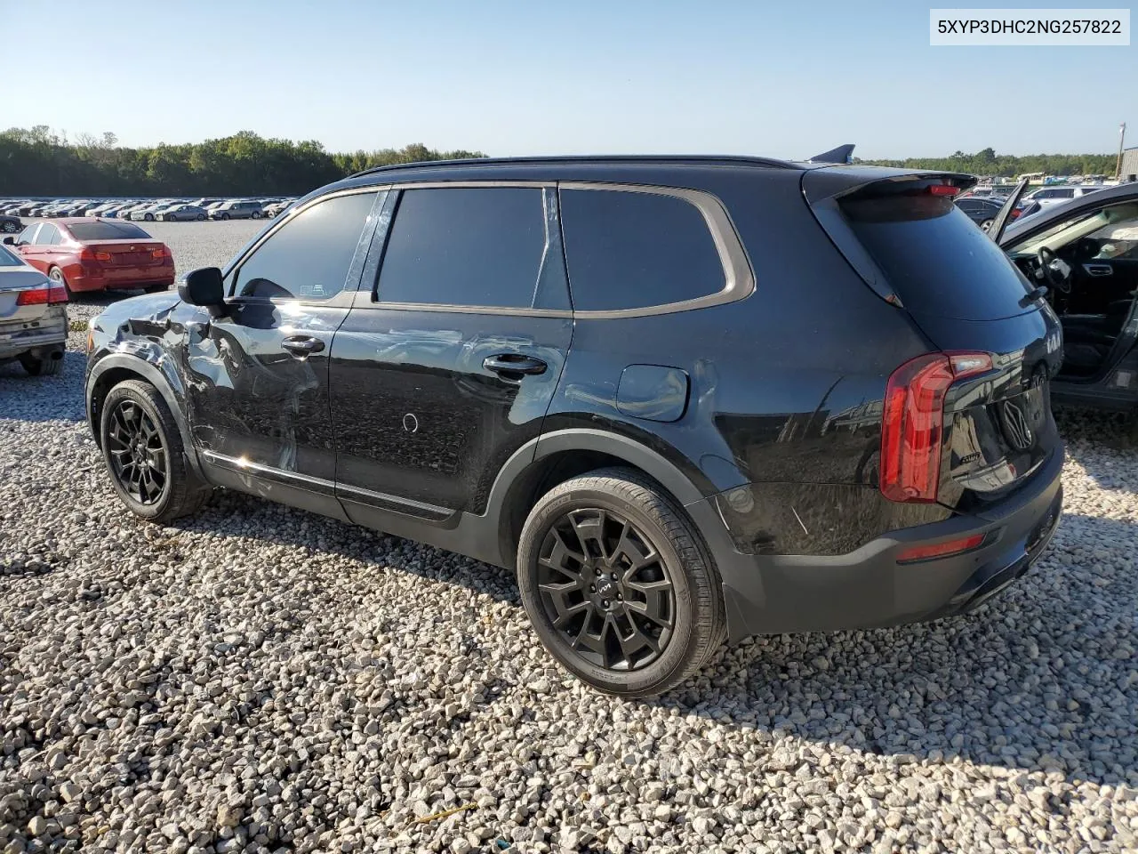 2022 Kia Telluride Ex VIN: 5XYP3DHC2NG257822 Lot: 74448214