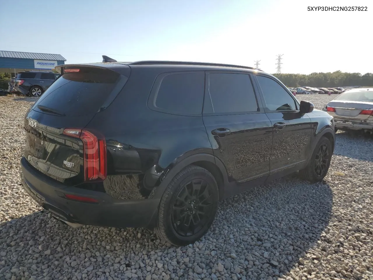 2022 Kia Telluride Ex VIN: 5XYP3DHC2NG257822 Lot: 74448214