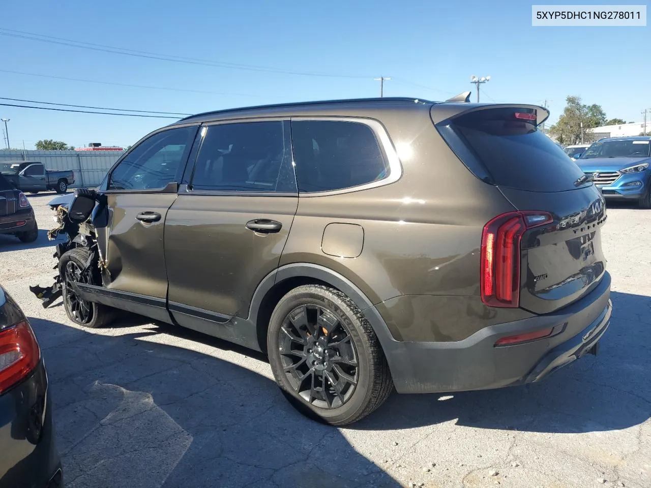 2022 Kia Telluride Sx VIN: 5XYP5DHC1NG278011 Lot: 74716904