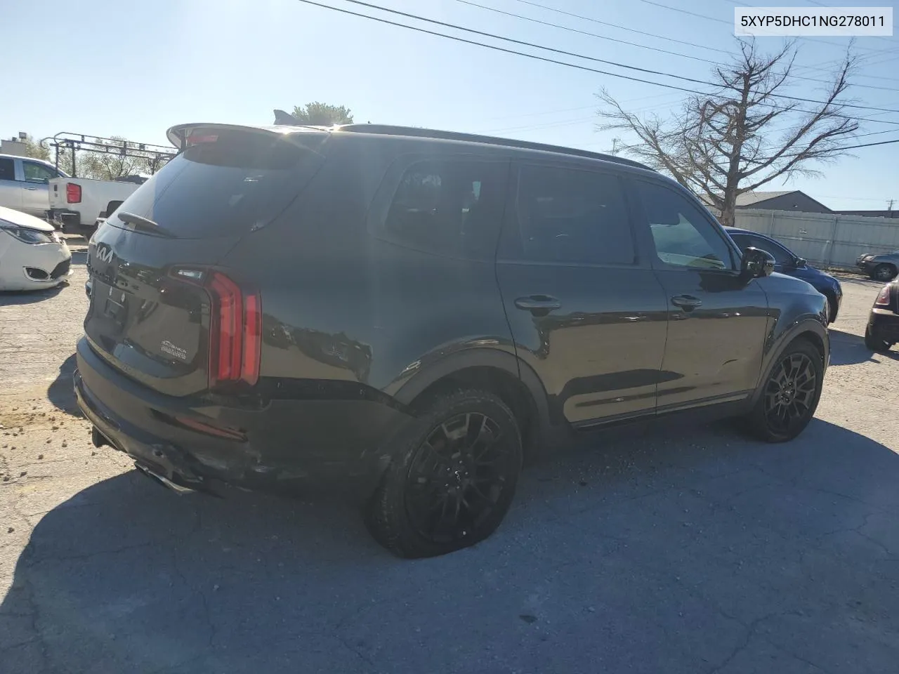 2022 Kia Telluride Sx VIN: 5XYP5DHC1NG278011 Lot: 74716904