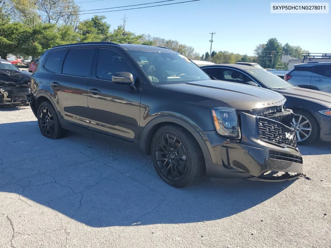 2022 Kia Telluride Sx VIN: 5XYP5DHC1NG278011 Lot: 74716904