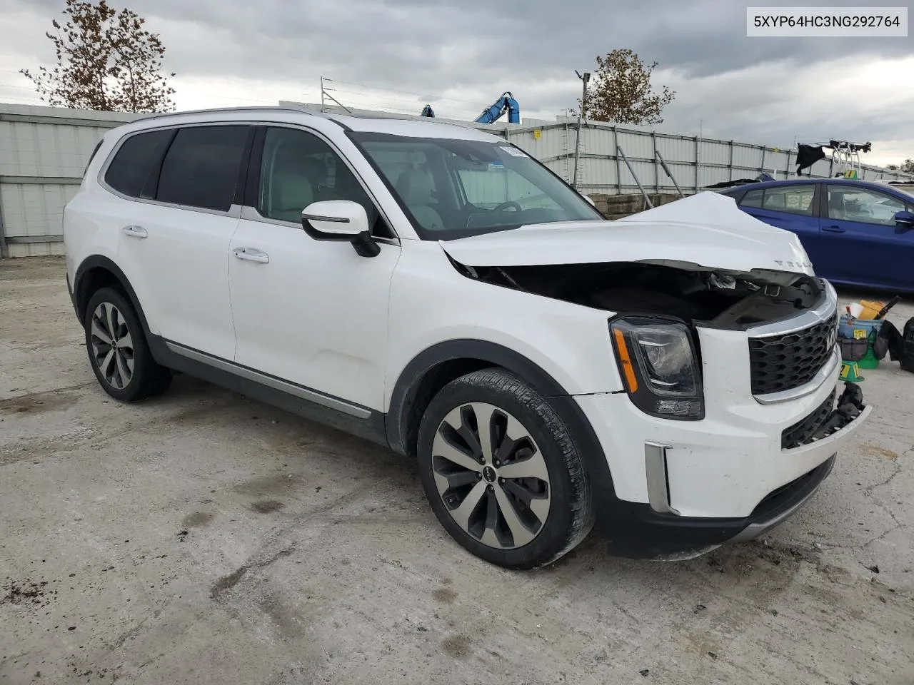 2022 Kia Telluride S VIN: 5XYP64HC3NG292764 Lot: 75194534