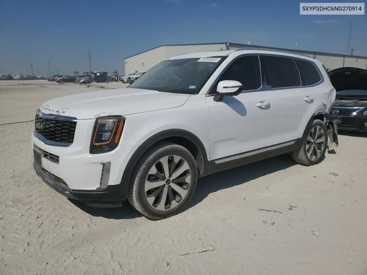 2022 Kia Telluride Ex VIN: 5XYP3DHC6NG270914 Lot: 75366664