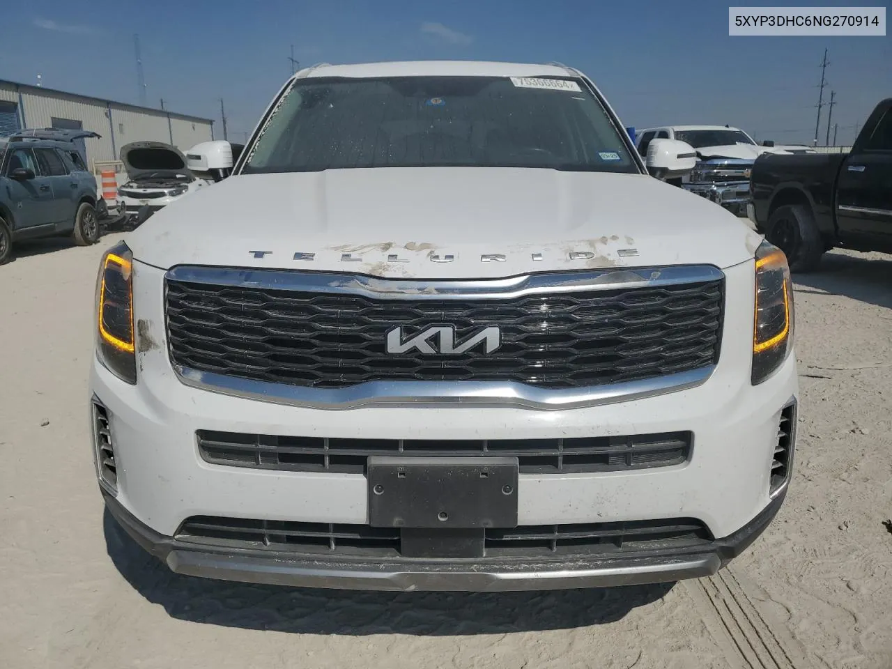 2022 Kia Telluride Ex VIN: 5XYP3DHC6NG270914 Lot: 75366664