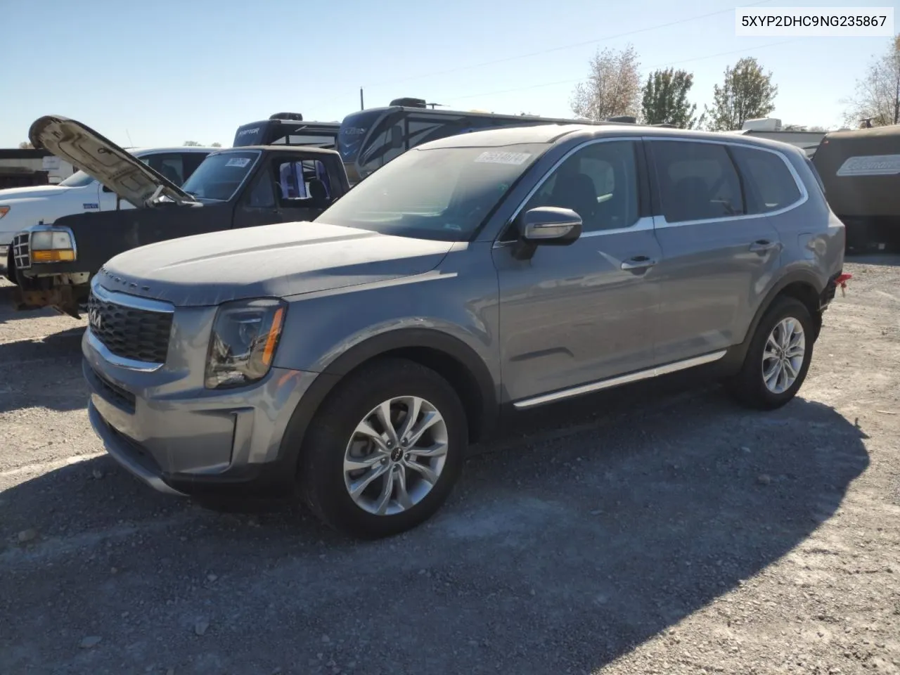 2022 Kia Telluride Lx VIN: 5XYP2DHC9NG235867 Lot: 75514674