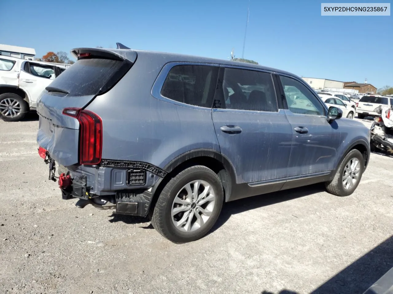 2022 Kia Telluride Lx VIN: 5XYP2DHC9NG235867 Lot: 75514674