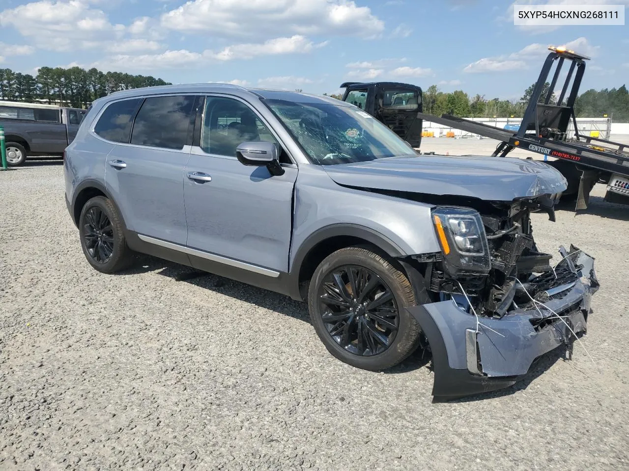 2022 Kia Telluride Sx VIN: 5XYP54HCXNG268111 Lot: 76050274