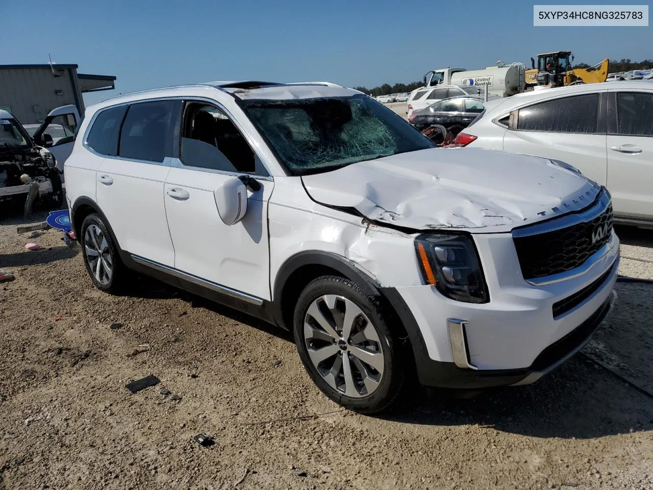 2022 Kia Telluride Ex VIN: 5XYP34HC8NG325783 Lot: 76096034