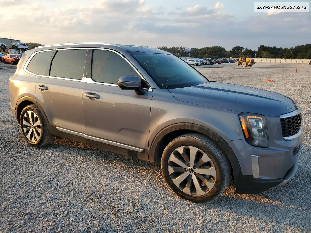 2022 Kia Telluride Ex VIN: 5XYP34HC5NG275375 Lot: 76175004