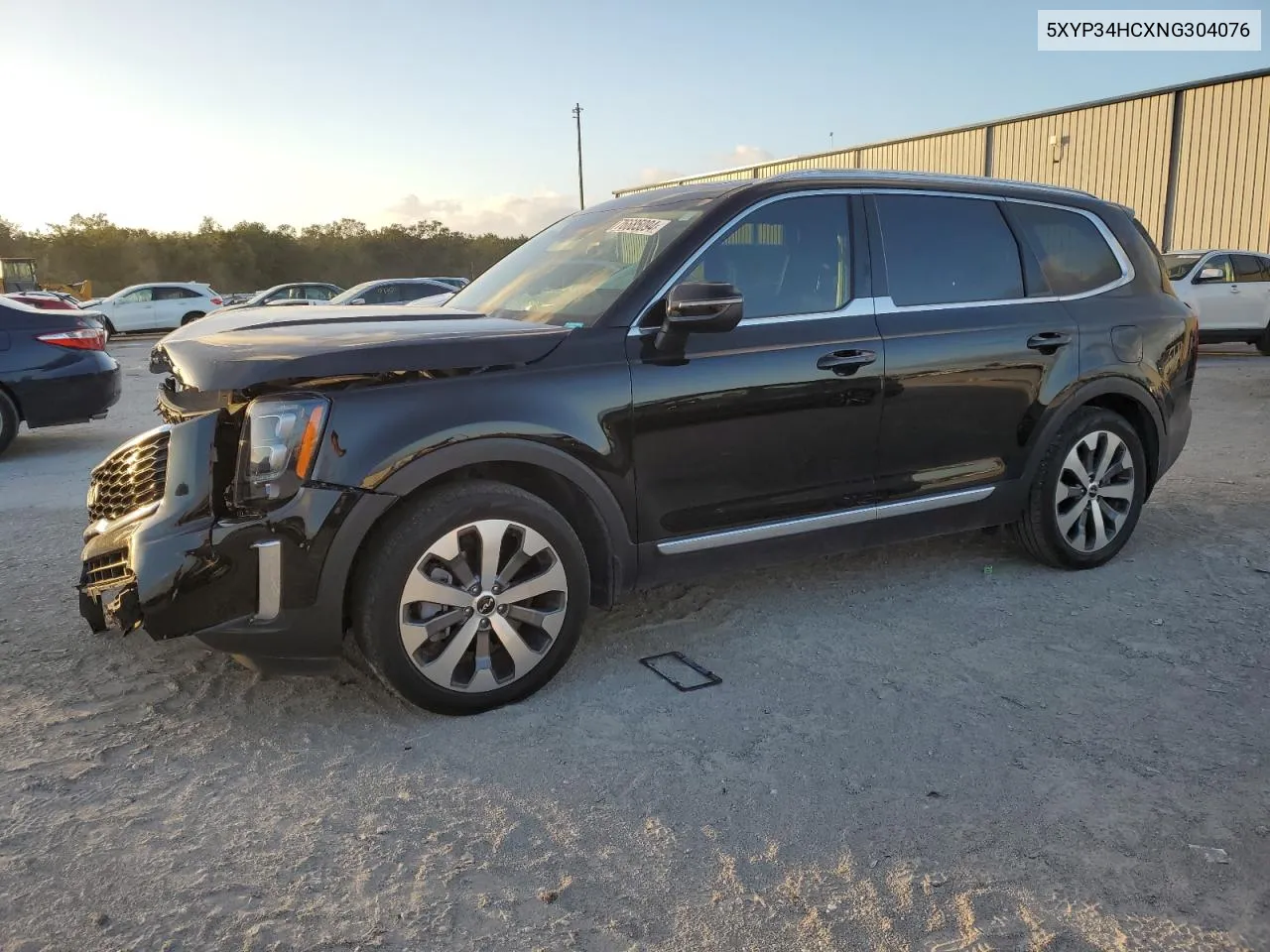 2022 Kia Telluride Ex VIN: 5XYP34HCXNG304076 Lot: 76685094