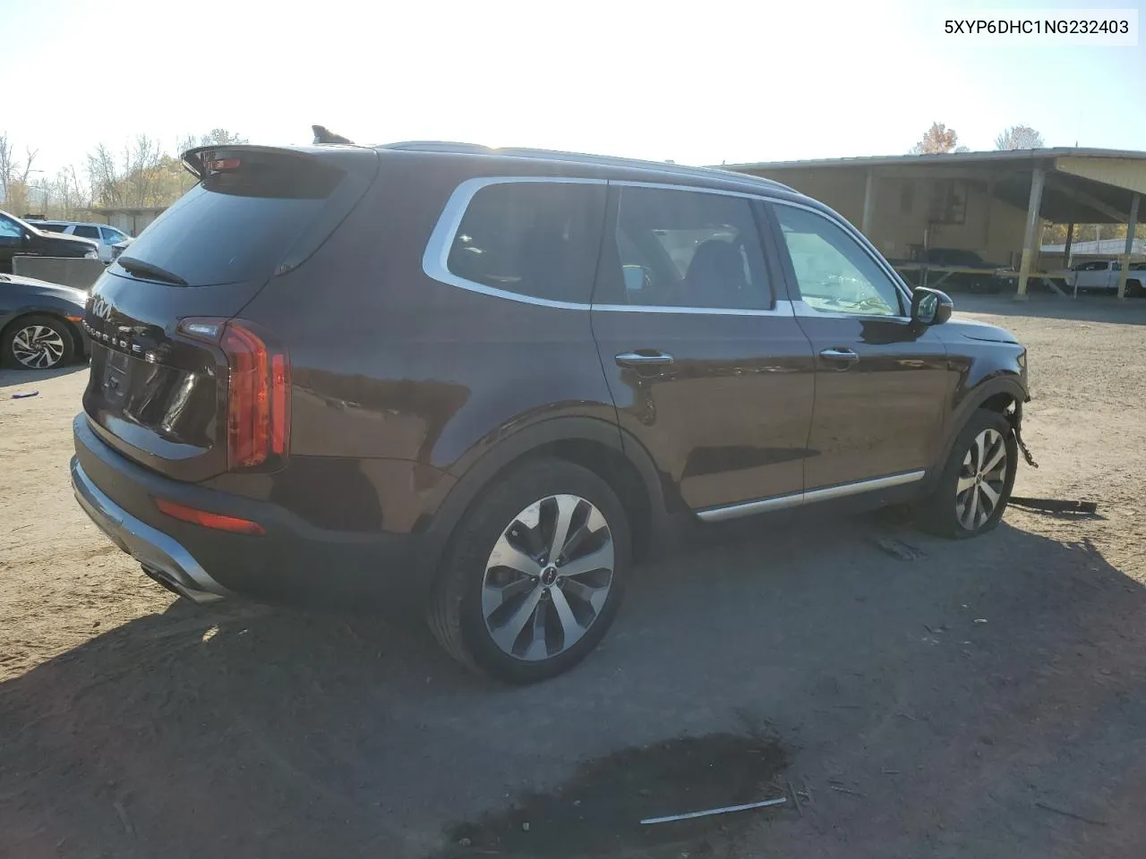 2022 Kia Telluride S VIN: 5XYP6DHC1NG232403 Lot: 76916634