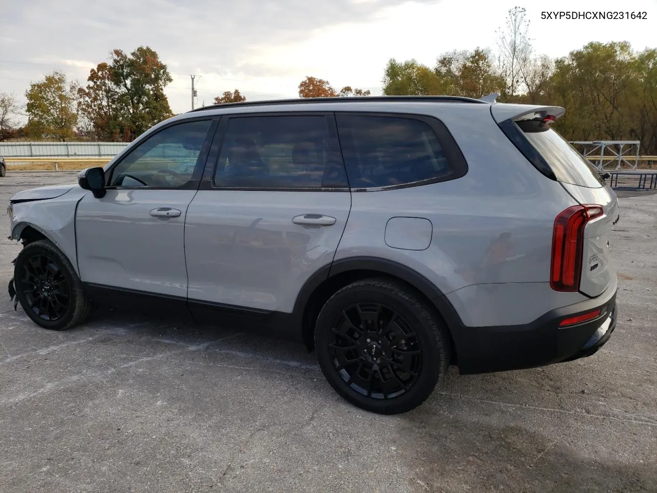 2022 Kia Telluride Sx VIN: 5XYP5DHCXNG231642 Lot: 77269724