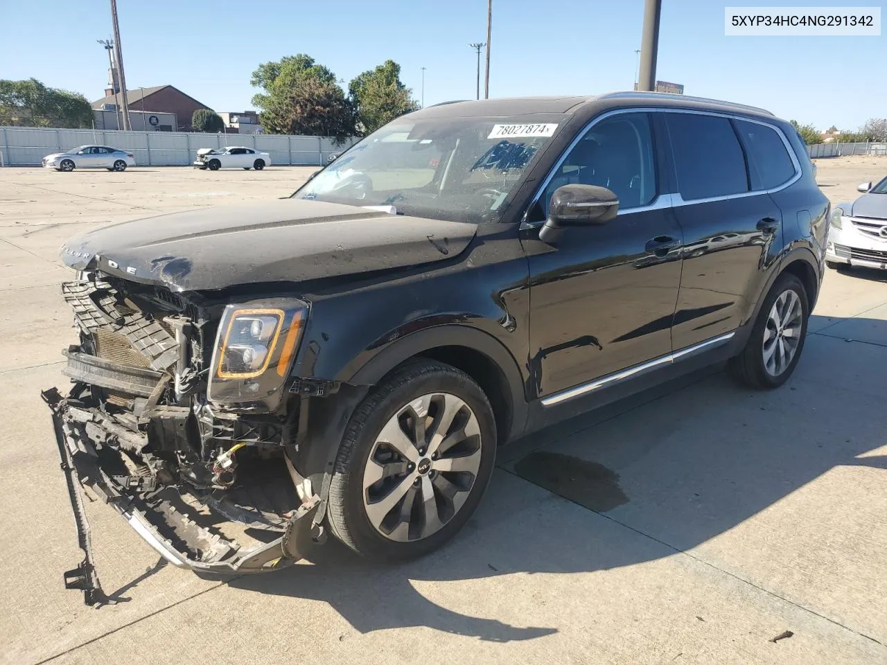 2022 Kia Telluride Ex VIN: 5XYP34HC4NG291342 Lot: 78027874