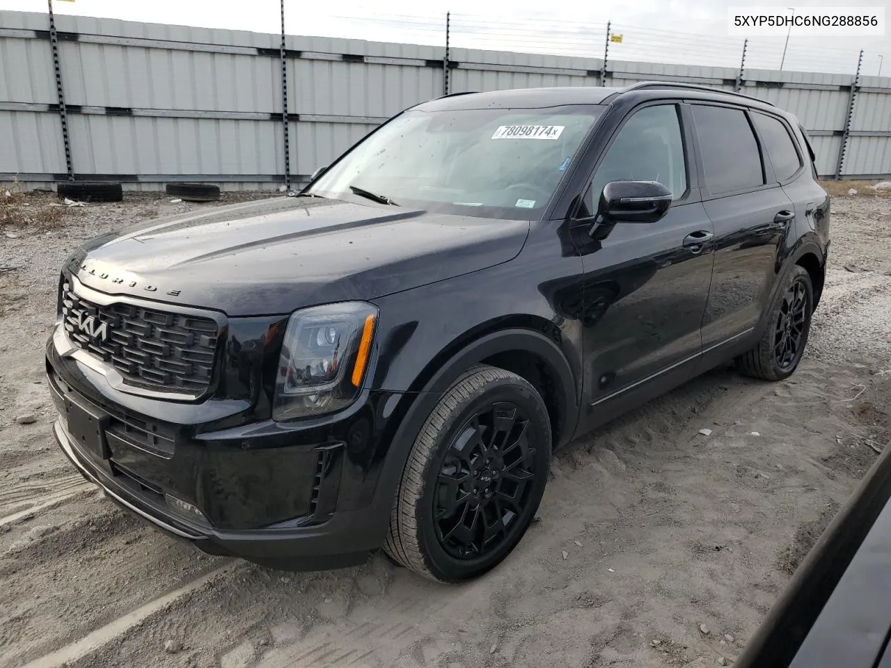 2022 Kia Telluride Sx VIN: 5XYP5DHC6NG288856 Lot: 78098174