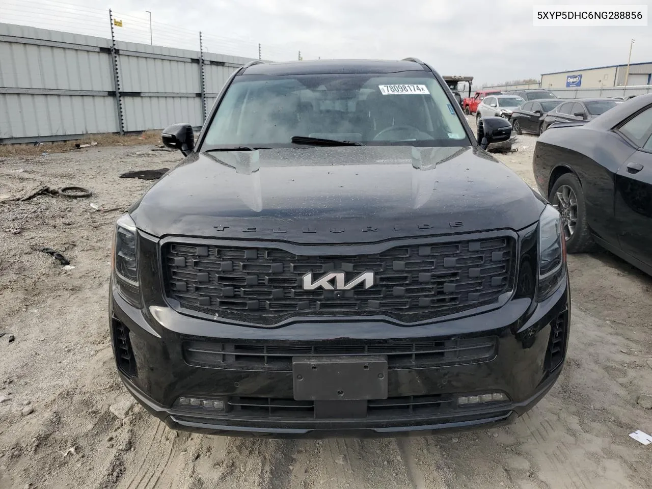 2022 Kia Telluride Sx VIN: 5XYP5DHC6NG288856 Lot: 78098174