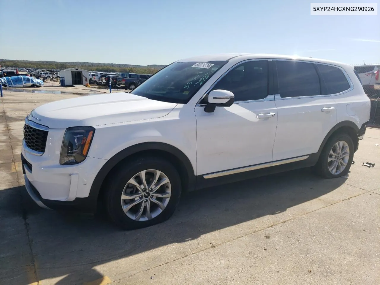 2022 Kia Telluride Lx VIN: 5XYP24HCXNG290926 Lot: 80021714