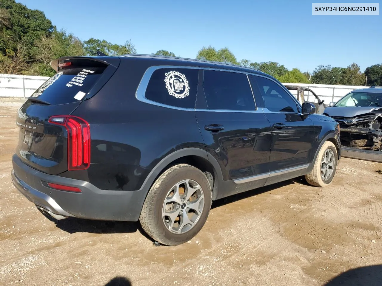 2022 Kia Telluride Ex VIN: 5XYP34HC6NG291410 Lot: 80865804