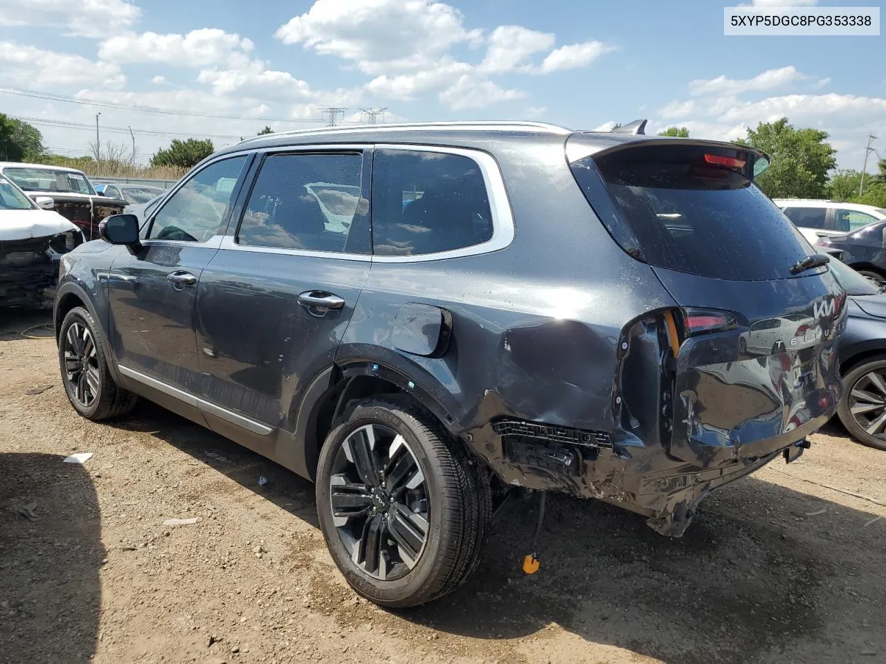 2023 Kia Telluride Sx VIN: 5XYP5DGC8PG353338 Lot: 56093414